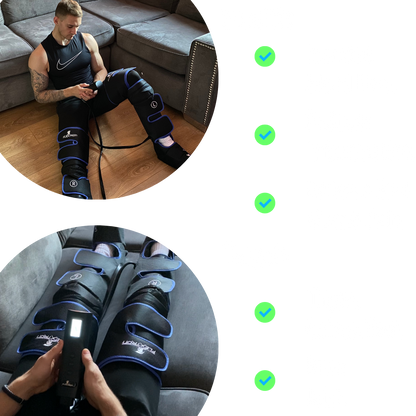 Flextron - V2.0 Leg Compression Massager- Recovery Support Boots